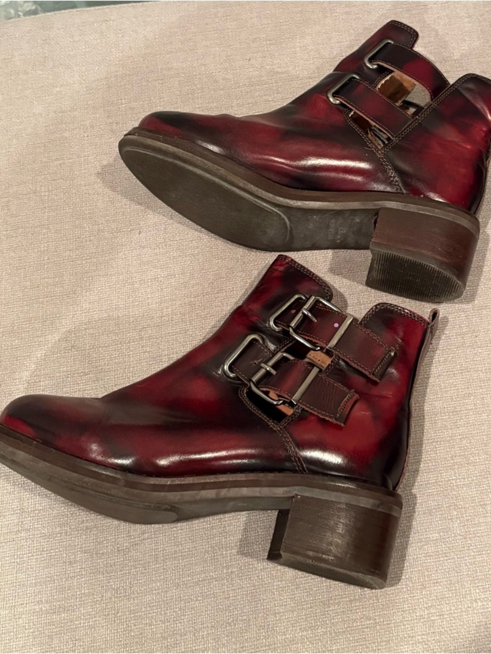 Topshop Adonis Oxblood Boots - Picture 5 of 7